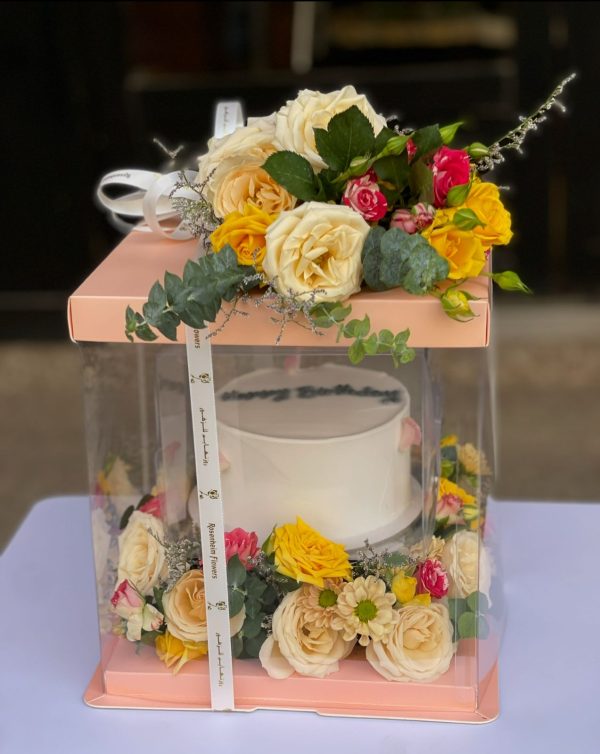 Cake and mix flowers 1