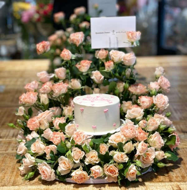 Cake and mix flowers 2